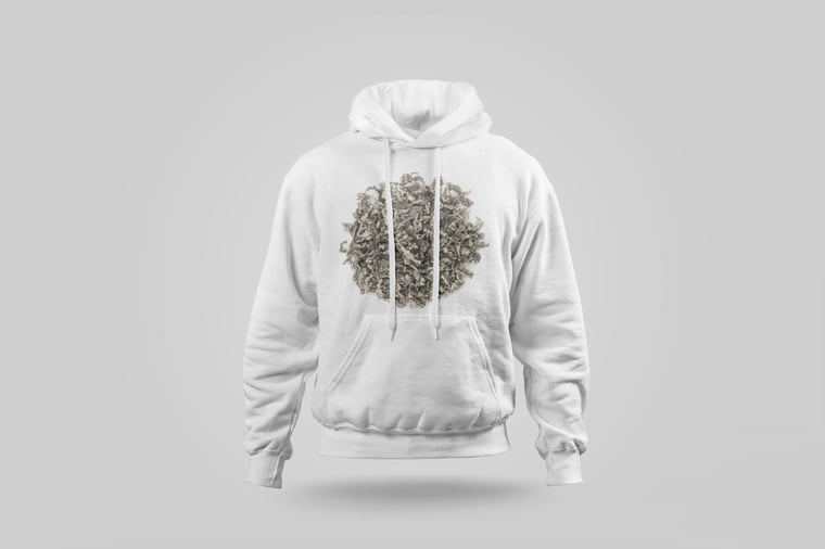 Hoodie — Floral Tie Guan Yin